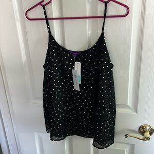 New with tags black and gold tank